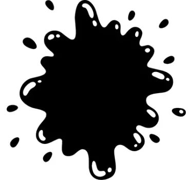 Wandtattoo abstraktes Farbklecks Ornament - TenStickers