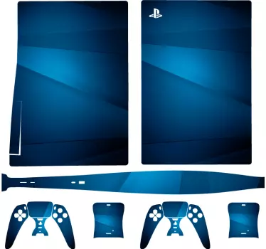 Ps5 skin elegante blaue hülle - TenStickers