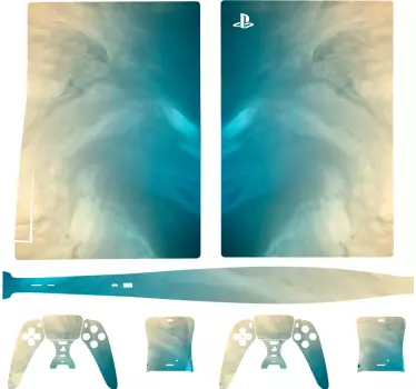 Ps5 skin mit flüssiger textur - TenStickers