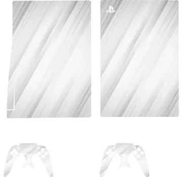 PS5 Skin elegantes weißes cover - TenStickers