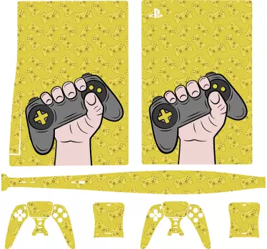 Ps5 skin gaming controller grafik - TenStickers
