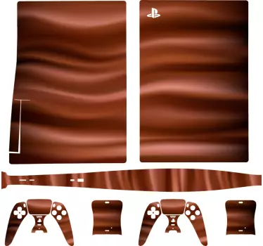 Ps5 skin braun wellenmuster - TenStickers