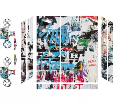 Ps4 aufkleber mit lebendigem urbanen stil - TenStickers