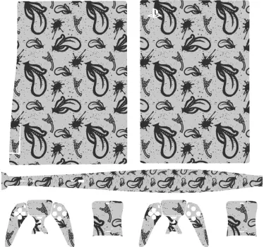 Ps5 skin ausdrucksstarkes muster cover - TenStickers