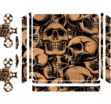 Ps4 aufkleber totenkopf kollektion - TenStickers