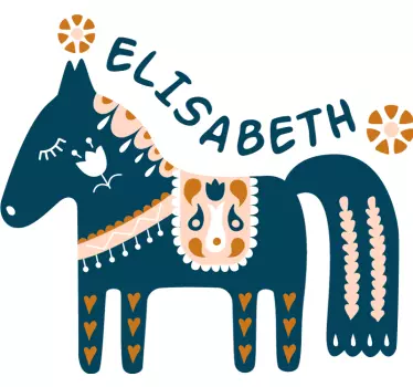Wandtattoo kinderzimmer pferdekunst dekorativ - TenStickers