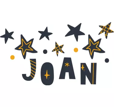 Märchen Sticker Name der nordischen stars personalisiert - TenStickers
