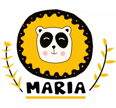 Wandtattoo kinderzimmer anpassbare panda kunst - TenStickers