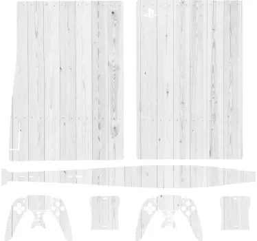 Ps5 skin mit holzoptik finish - TenStickers