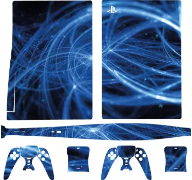 PS5 Aufkleber Glowing lines Technologie - TenStickers