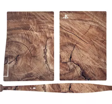 Realistisches Holz PS5 Skin - TenStickers