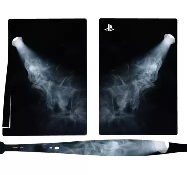 Ps5 skin mit rauchigem lichteffekt - TenStickers