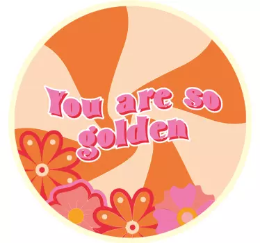 Wandtattoo Retro Sie sind so golden 70er Design - TenStickers