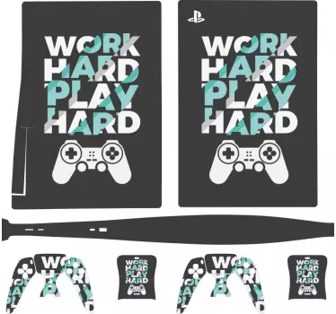 PS5 Skin Mühevoll spielen - TenStickers