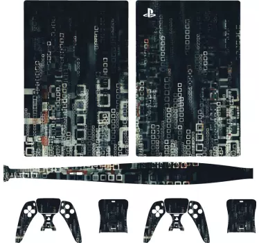 Ps5 skin digitales schaltkreis overlay - TenStickers