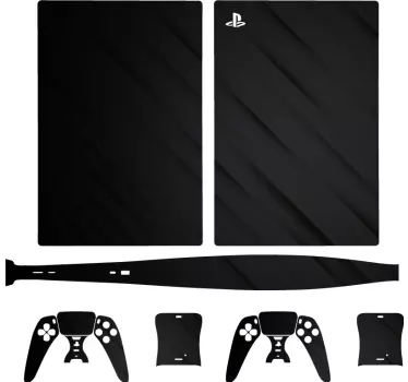 Ps5 skin schwarzes gaming zubehör - TenStickers