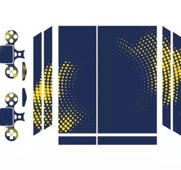 Ps4 aufkleber punkte konsole cover - TenStickers