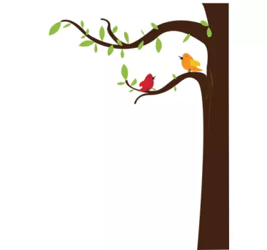 Vogelbaum Laptop Aufkleber - TenStickers
