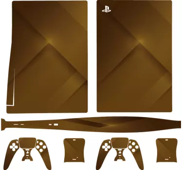 Ps5 skin golden spielcover - TenStickers