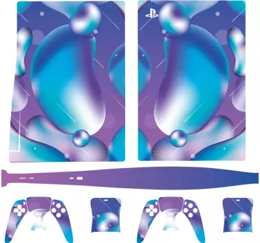 Ps5 skin mit blasenmuster - TenStickers