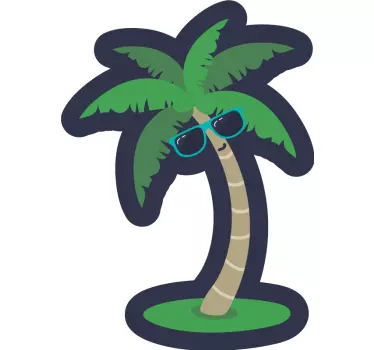 Wohnmobil Aufkleber Strandpalme - TenStickers