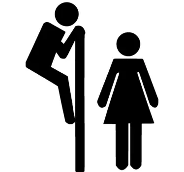 Aufkleber WC Beobachter - TenStickers
