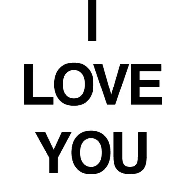 I love you Aufkleber - TenStickers