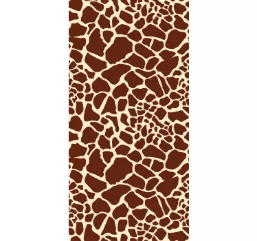 Folie tür mit giraffenmuster design - TenStickers