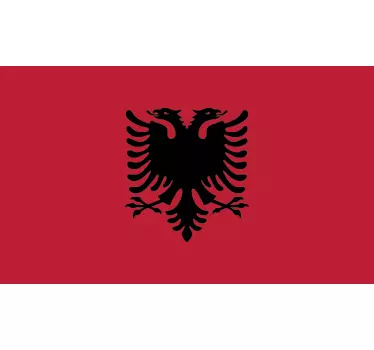 Wandtattoo Flagge Albanien - TenStickers