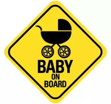 Baby on board Aufkleber Schild - TenStickers