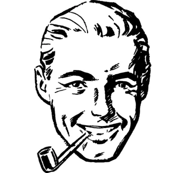 Mann der 40er Jahre Aufkleber - TenStickers