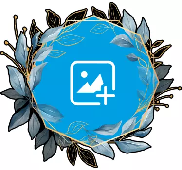 Whiteboard folie mit individuellem blumenrahmen - TenStickers