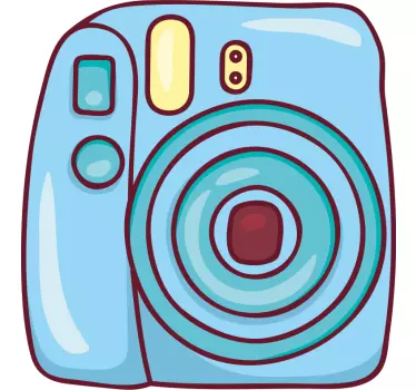 Laptop aufkleber im vintage kameradesign - TenStickers