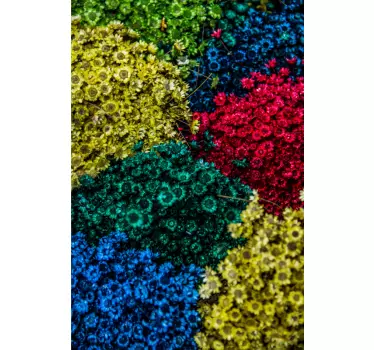 Folie tür mit lebhaften botanischen motiven - TenStickers