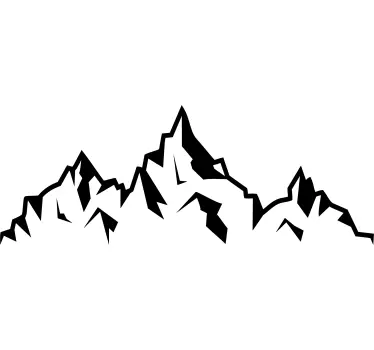 Sticker Natur Unregelmäßige berge - TenStickers
