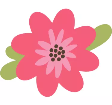 Laptop aufkleber mit blumenmotiv - TenStickers