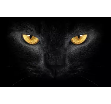 Laptop Aufkleber Schwarze Katze - TenStickers