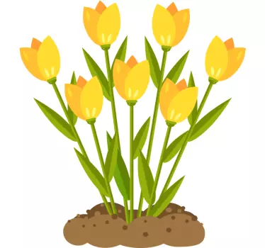 Folie tür bunter blumenstrauß - TenStickers