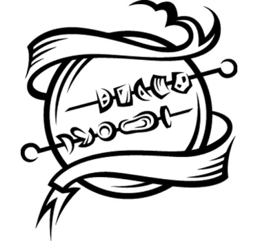 Wandtattoo BBQ - TenStickers