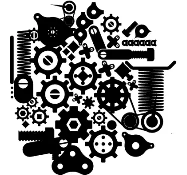 Mechanik Wandtattoo - TenStickers