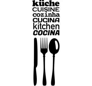 Wandtattoo Küche Text Aufkleber - TenStickers