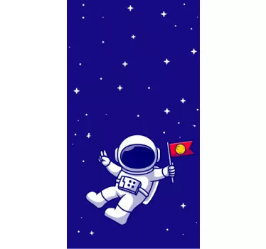 Sticker iphone kosmonaut im kosmos - TenStickers