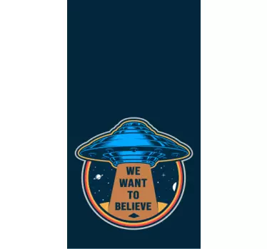 Sticker iphone ufo glaube aufkleber - TenStickers