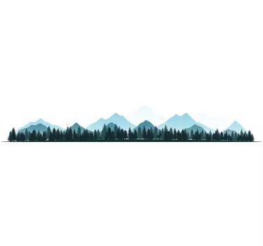Berge Silhouette Autoaufkleber Wandtattoo Berge - TenStickers