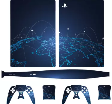 Ps5 skin globale verbindungs-thematik - TenStickers