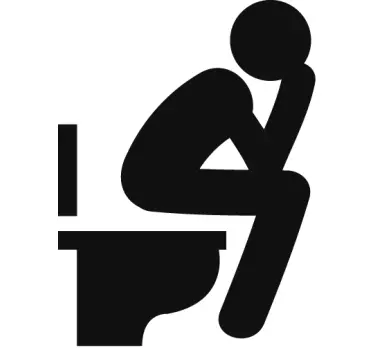Wandtattoo Badezimmer, WC Aufkleber Sitzen - TenStickers