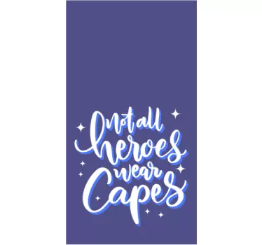 Sticker iphone mit heldenhafter botschaft - TenStickers