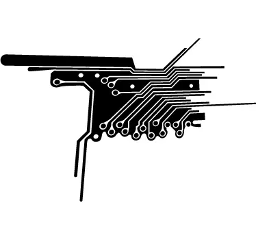 Elektronischer Kreislauf Aufkleber - TenStickers