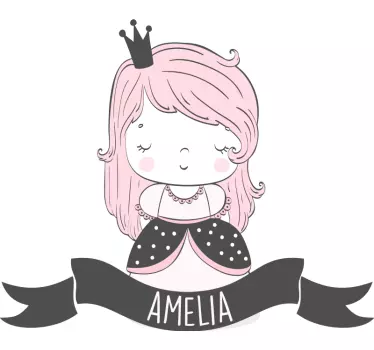 Wandtattoo kinderzimmer süßes prinzessinnen design - TenStickers