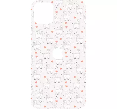 Sticker iphone mit süßem tiermuster - TenStickers